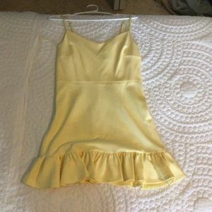 Yellow mini dress